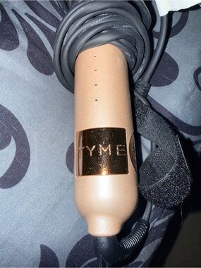 TYME Rose Gold Metallic Hair Tool Handle with Gold Accent